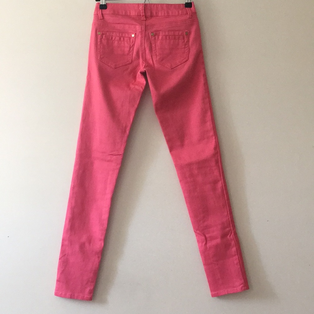 Arden B Pink Ava Skinny Jeans - Picture 3 of 4